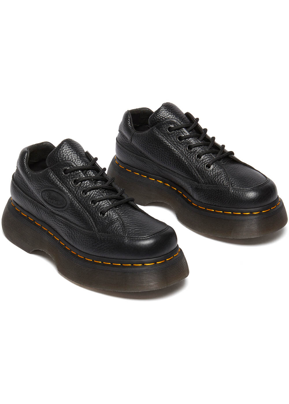 Dr. Martens Buzz Leather Platform Shoes BLack - www.succube.fr