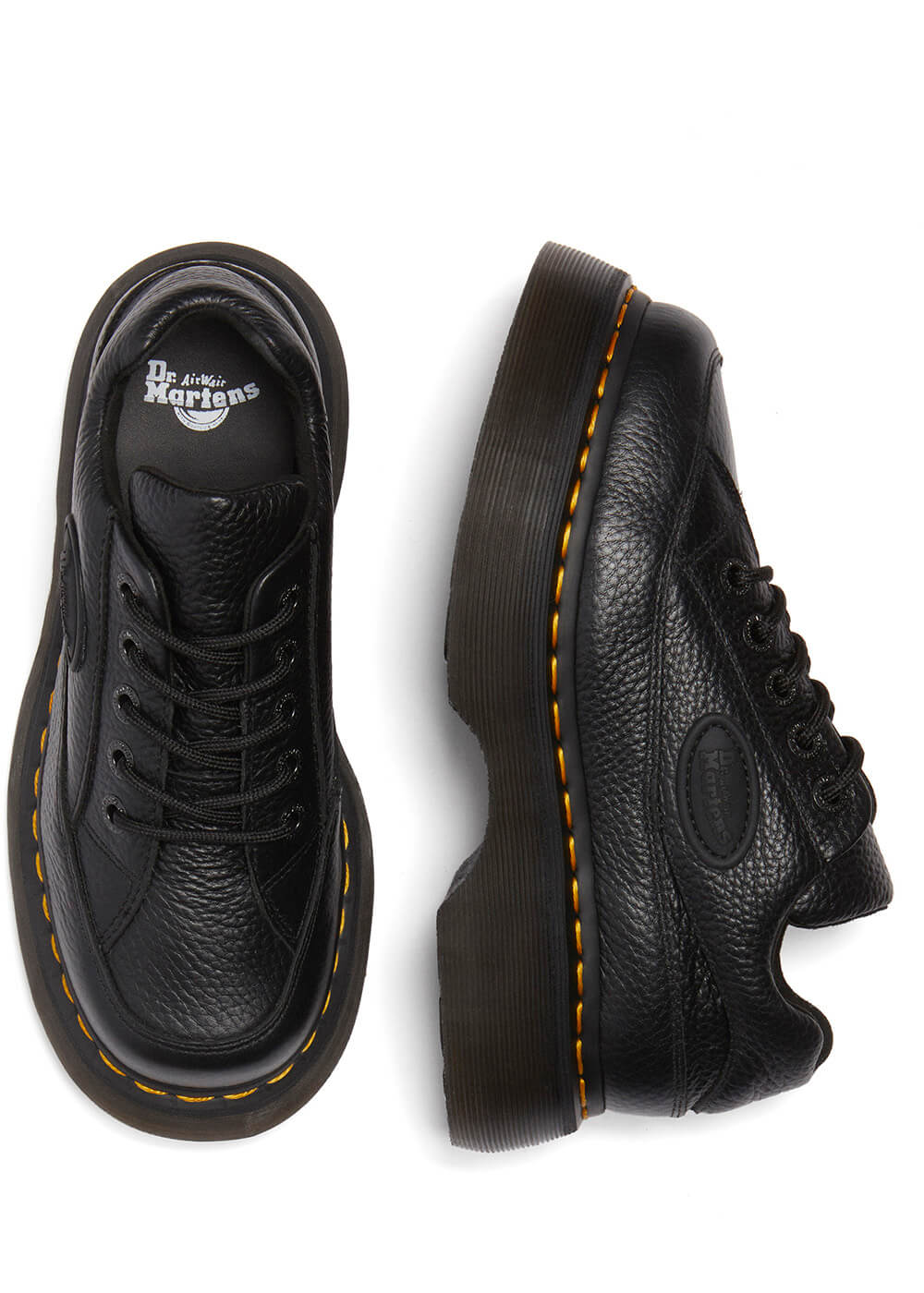 Dr. Martens Buzz Leather Platform Shoes BLack - www.succube.fr